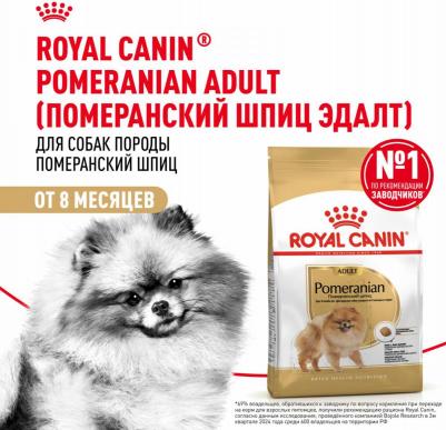Корм для собак Pomeranian для породы Померанский шпиц старше 8 месяцев сух.500г – фото 18