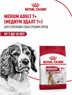Корм для собак Size Medium Adult 7+ для средних пород от 7 до 10 лет сух. 4кг – фото 1