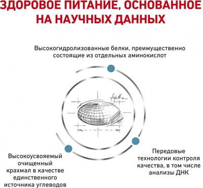 Корм для собак Vet Diet Anallergenic AN18 при пищевой аллергии, рыба сух. 3кг – фото 3