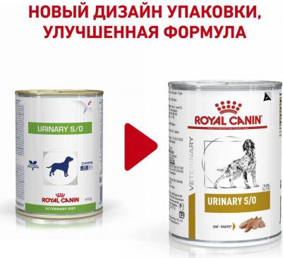 Корм для собак Vet Diet Urinary S/O при мочекаменной болезни конс. 410г – фото 6