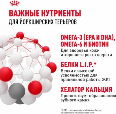 Корм для собак Yorkshire Terrier 28 для породы Йоркширский терьер старше 10 мес., птица сух. 3кг – фото 8