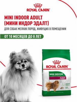 Mini Indoor Adult, корм сухой для взрослых собак в возрасте от 10 месяцев, 3кг – фото 3