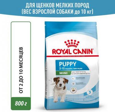 MINI PUPPY для щенков маленьких пород (0,8 кг х 10 шт)