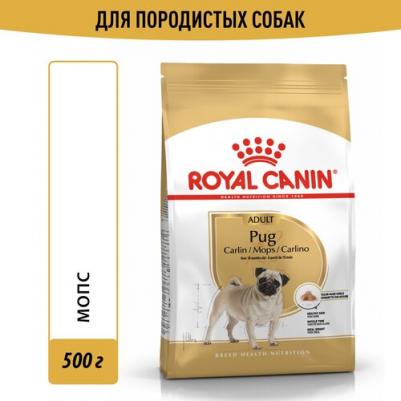 Pug Adult для взрослых собак породы мопс (Курица, 500 г.)