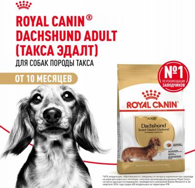 Сухой корм Adult Dachshund для собак от 10 месяцев породы Такса 7,5кг – фото 1