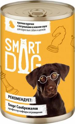 Влажный корм курочка с потрошками в соусе для взрослых собак и щенков 400 г – фото 6