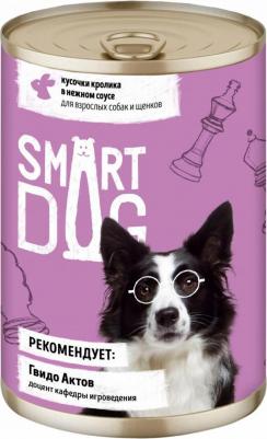 Влажный корм с курицей и кроликом в соусе для взрослых собак и щенков 850 г – фото 3