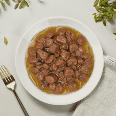 Влажный корм с курицей и кроликом в соусе для взрослых собак и щенков 850 г – фото 6