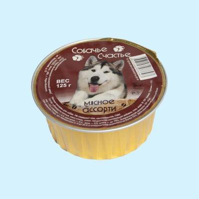 125 г консервы для собак мясное ассорти в желе – фото 10