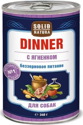 Dinner Ягненок влажный корм для собак жестяная банка – фото 7