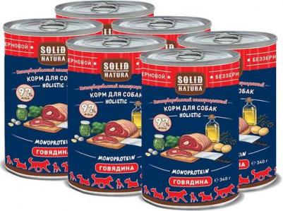 Консервы для собак "Holistic" с говядиной, 340 г – фото 1