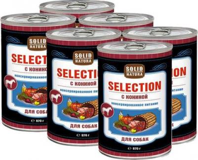 Консервы для собак "Selection" с кониной, 970 г – фото 4