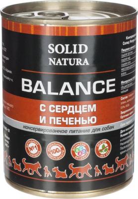 Влажный корм для собак Balance Сердце и печень 0,34 кг