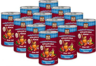 Влажный корм для собак Premium Сердце и печень говяжьи 0,24 кг – фото 7