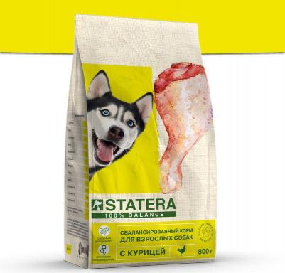 сухой корм для взрослых собак с курицей и рисом - 800 г повседневный премиум для взрослых с курицей для всех пород мешок Российский корм 1 уп. х 1 – фото 2