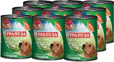 влажный корм для собак с говядиной - 750 г x 9 шт