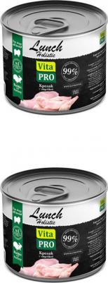 LUNCH 240 г консервы для собак кролик с индейкой – фото 1