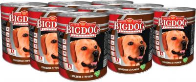 Консервы BIG DOG Говядина с гречкойдля взрослых собак 850г – фото 4