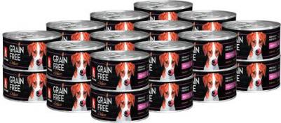 Консервы Grain Free Беззерновой с индейкой для взрослых собак 100г