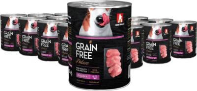 Консервы Grain Free Беззерновой с индейкой для взрослых собак 350г – фото 7