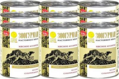 Консервы Мясное Ассорти Говядина с печенью для взрослых собак 750г – фото 10