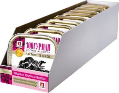 Консервы Мясное Ассорти Говядина с языком и сердцем для взрослых собак 300г – фото 5