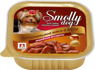 Консервы Смолли Дог Телятина с утиной печенью для взрослых собак 100г – фото 2
