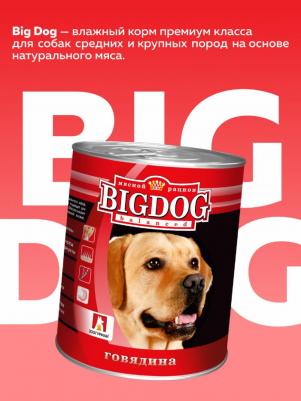 Корм для собак Big Dog Говядина конс – фото 6