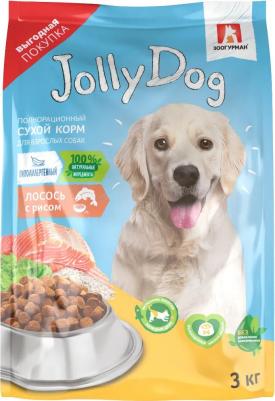 Корм для собак Jolly Dog Лосось и рис сух. 3кг