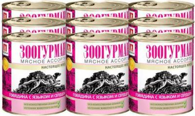 Корм для собак Мясное ассорти говядина, сердце конс. 750г – фото 2