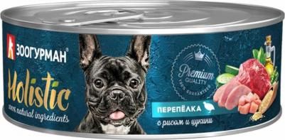 Корм для собак Перепёлка с рисом и цукини ж/б 350г – фото 4