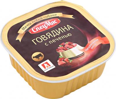Корм для собак Спецмяс говядина с печенью конс. 300г – фото 1