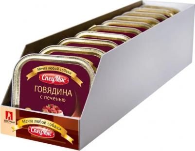 Корм для собак Спецмяс говядина с печенью конс. 300г – фото 5