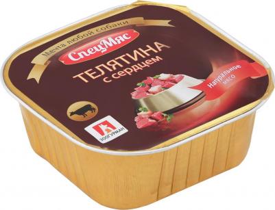 Корм для собак Спецмяс телятина с сердцем конс. 300г