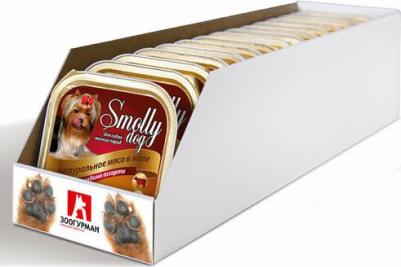 Корм влажный Smolly Dog для собак мелких пород, Говядина ассорти 15шт*100г – фото 1