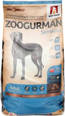 Сухой корм Sensitive Ягненок с рисом для взрослых собак средних и крупных пород 12кг – фото 6