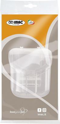 Кормушка для птиц STAR герметич, белый, 8х8,5х8,5см, блистер (95199B) – фото 1