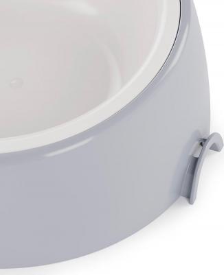 Миска-лего с наклоном для кошек и собак, 300 мл, серый – фото 2