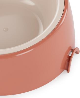 Миска-лего с наклоном для кошек и собак Эффи, 300 мл, терракотовый – фото 5