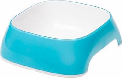 Миска для животных Glam Large пластиковая голубая 1,2л