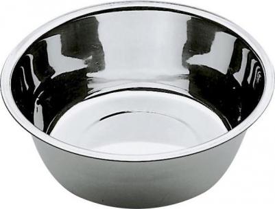 Одинарная миска для собак, сталь, серебристый, 4 л – фото 1