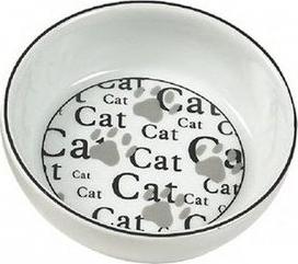 Миска дл кошек CATHY, белый, керамика, размер S, 375 мл, 13.5 x 13.5 x 4 см – фото 1