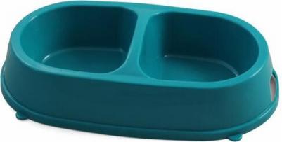 Миска пластиковая двойная "Бисквит" (0,2 л., Бежевый)