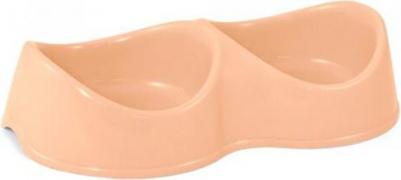 Миска пластиковая двойная "Бисквит" (0,2 л., Коралловый) – фото 3