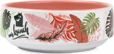 миска для собак и кошек тропики (350 мл., Розовая) – фото 1