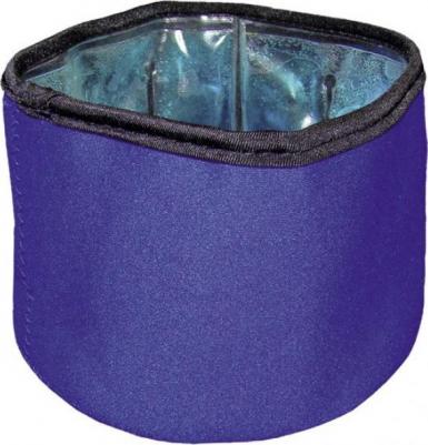 Одинарная миска для кошек и собак FRESH, неопрен, синий, 0.3 л