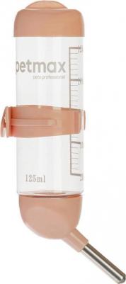 Поилка для грызунов 125мл розовая