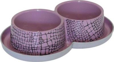 Миска для кошек MODERNA Trendy Dinner Wildline пластик 2х350 мл