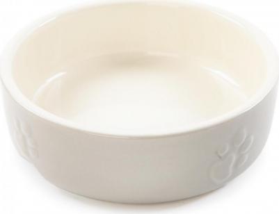 Миска керамическая для мелких пород собак и кошек "Icon Food" светло-серая, 13х13х5см, 400мл – фото 8