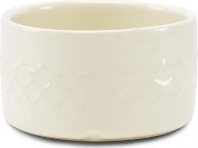 Миска керамическая для собак "Icon Water", кремовая, 15х15х9см, 1000мл